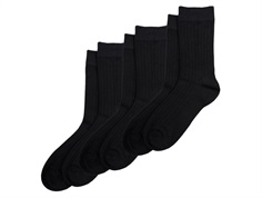 Minipop black bamboo socks (6-pack)